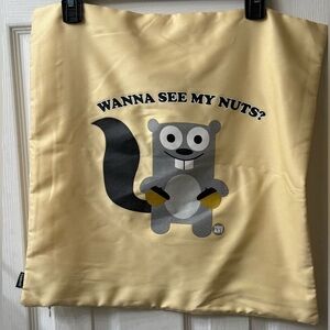 Wanna see my nuts? Funny handmade pillow case